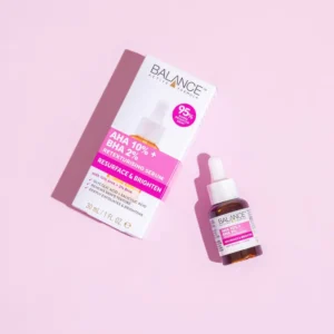 Balance Active Formula Resurface & Brighten AHA 10% + BHA 2% Retexturizing Serum (Made in England)
