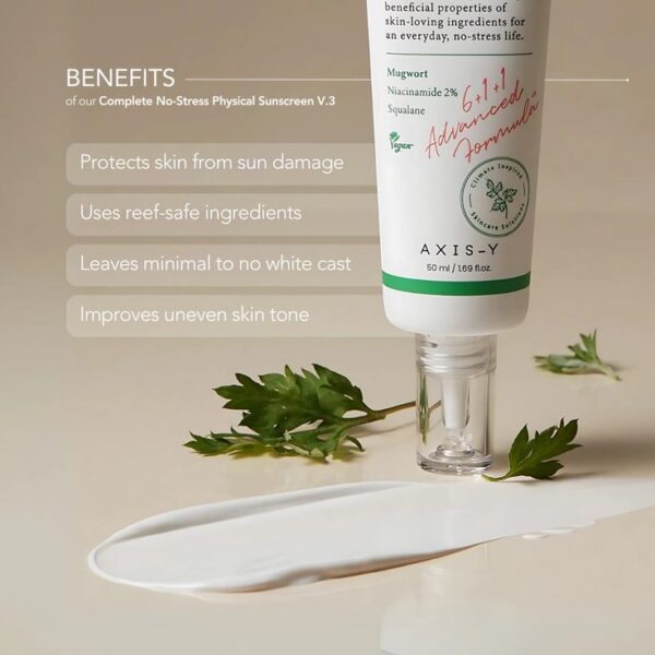 AXIS-Y - Complete No-Stress Physical Sunscreen 50ml (Made in Korea) - Image 5