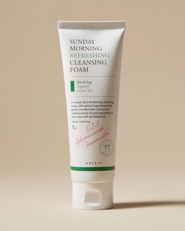 AXIS-Y Sunday Morning Refreshing Cleansing Foam 120 ml (Made in Korea) - Image 2