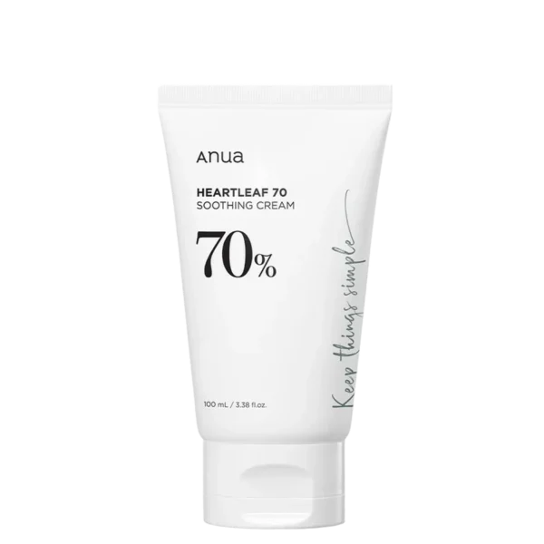 Anua Heartleaf 70% Soothing Cream 100ml (Made in Korea)