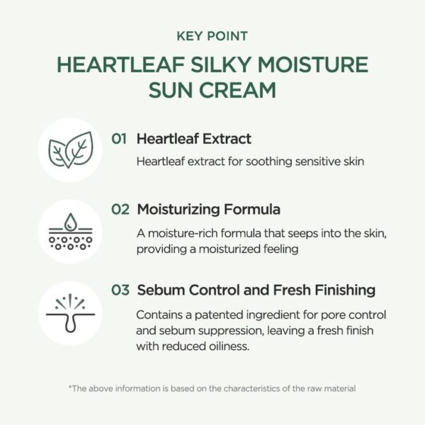 Anua Heartleaf Silky Moisture Mild Sunscreen 50ml (Made in Korea) - Image 6