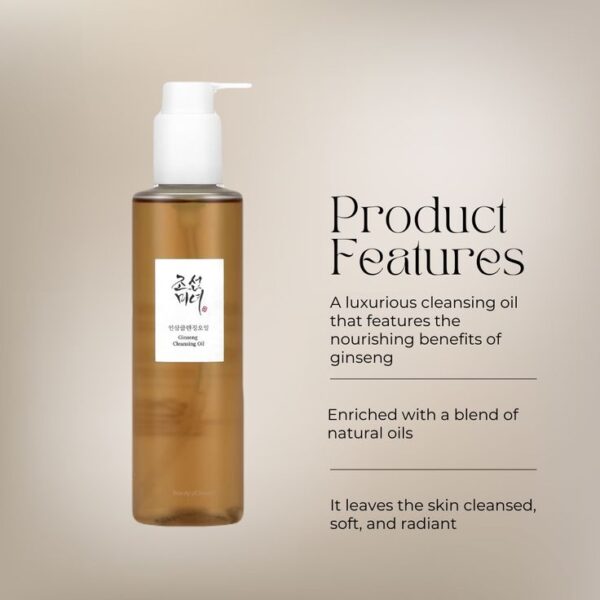 Beauty of Joseon - Ginseng Cleansing Oil 210ml (Made in Korea) - Image 5