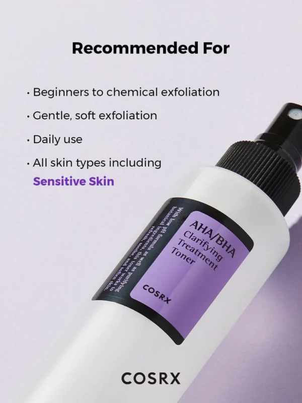 COSRX - AHA BHA Clarifying Treatment Toner 150ml. (Made in Korea) - Image 8