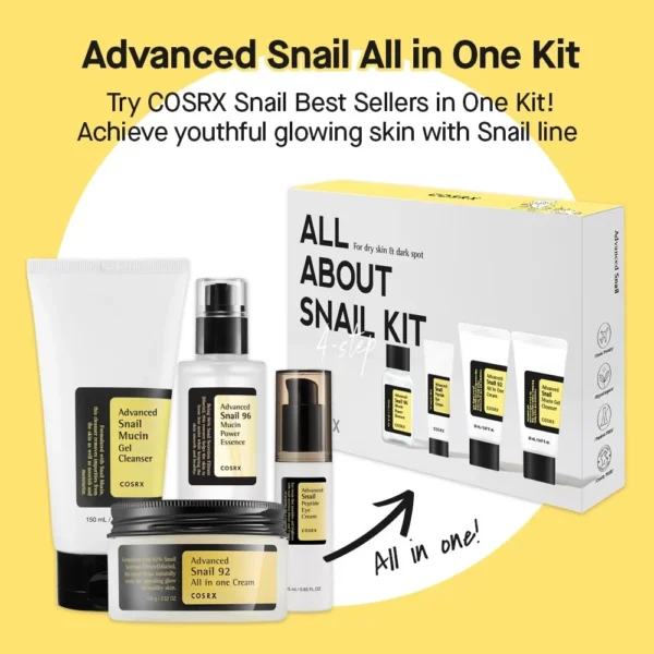 COSRX - All About Snail Trial Kit 4 pcs  (Made in Korea) - Image 8