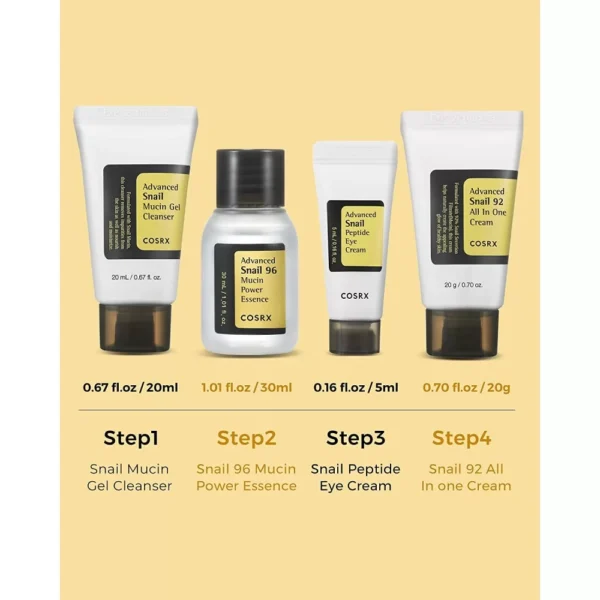 COSRX - All About Snail Trial Kit 4 pcs  (Made in Korea) - Image 7