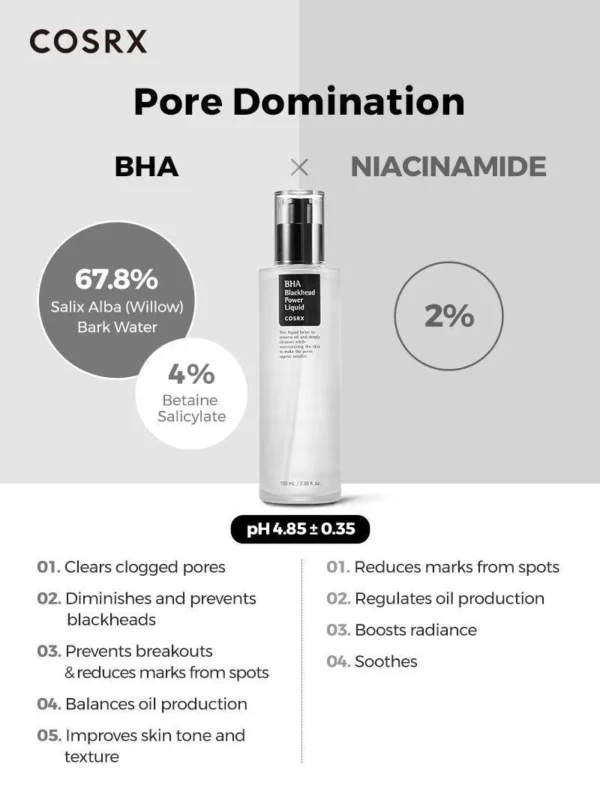 COSRX - BHA Blackhead Power Liquid 100ml (Made in Korea) - Image 9
