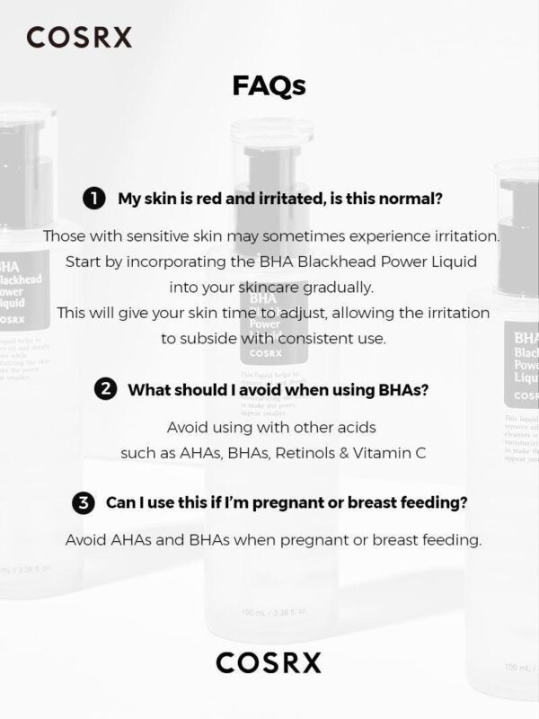 COSRX - BHA Blackhead Power Liquid 100ml (Made in Korea) - Image 6
