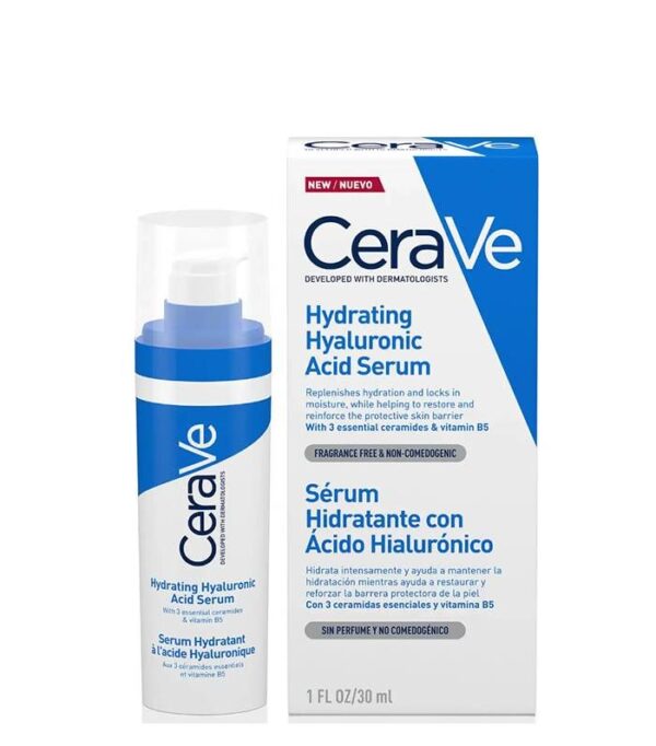 CeraVe Hydrating Hyaluronic Acid Face Serum 30 ml (Made in USA) - Image 2