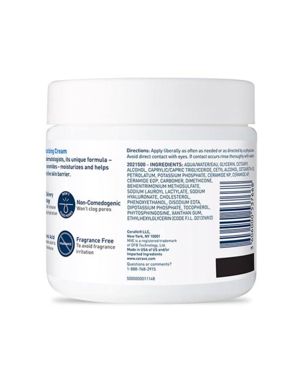 CeraVe Moisturizing Cream for Normal to Dry Skin 340g (Made in USA) - Image 6
