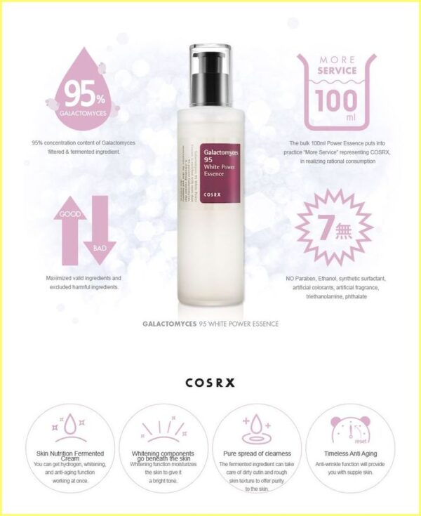 Cosrx Galactomyces 95 Tone Balancing Essence (Made in Korea) - Image 2