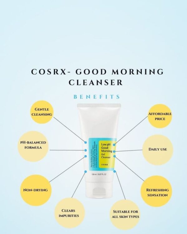 Cosrx Low Ph Good Morning Gel Cleanser (Made in Korea) - Image 2