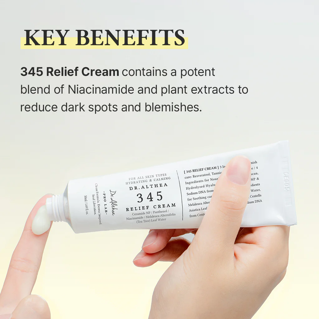 Dr Althea - 345 relief Cream - 50ml (Made in Korea) - Image 4