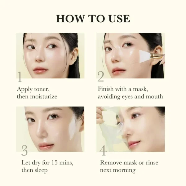 MEDICUBE Kojic Acid Turmeric Night Wrapping Mask 75ml (Made in Korea) - Image 4