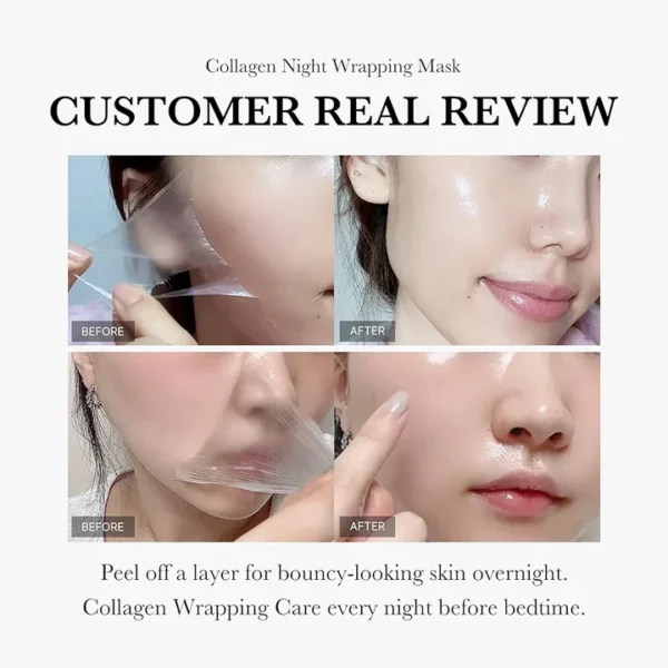Medicube - Collagen Night Wrapping Mask - 75ml (Made in Korea) - Image 6