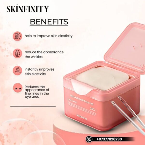 Mediheal - Collagen Ampoule Pad 100 Pads (Made in Korea ) - Image 4