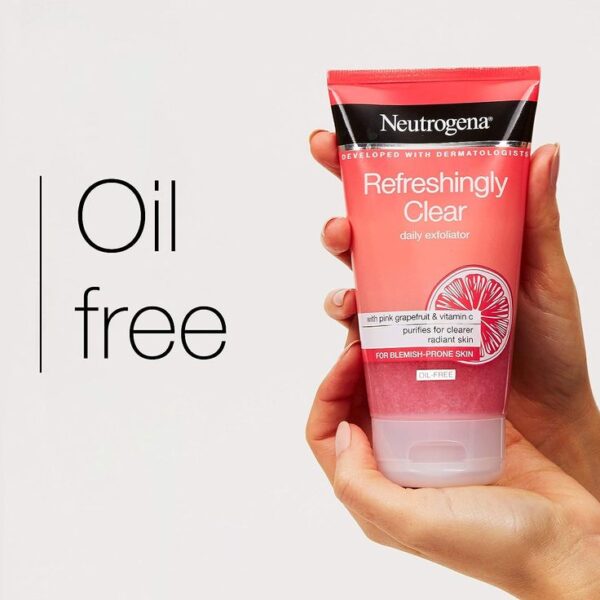 Neutrogena Refreshingly Clear Daily Exfoliator - 150ml   (Made in France ) - Image 2