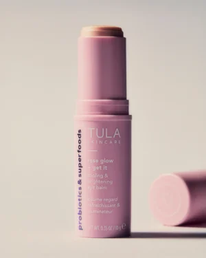 TULA Skincare Rose Glow + Get It Cooling and Brightening Eye Balm 10g (Made in USA)