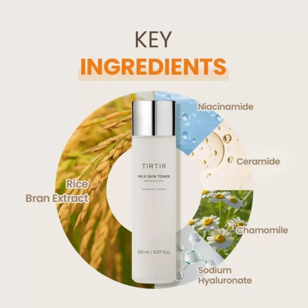 TIRTIR Milk Skin Toner Refreshing Skin 150ml (Made in Korea) - Image 2