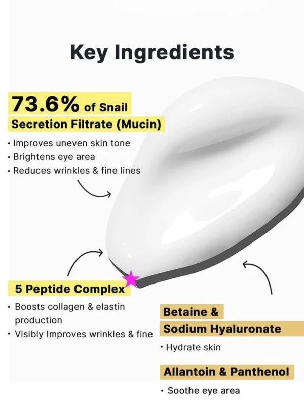 COSRX - Advanced Snail Peptide Eye Cream 25ml (Made in Korea) - Image 4