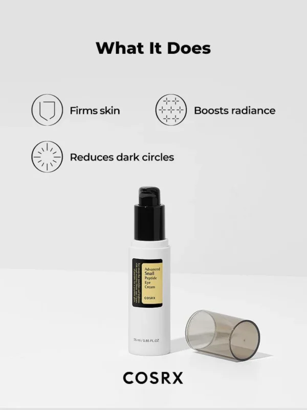 COSRX - Advanced Snail Peptide Eye Cream 25ml (Made in Korea) - Image 6
