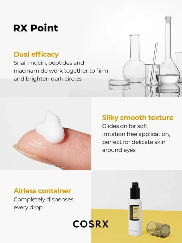 COSRX - Advanced Snail Peptide Eye Cream 25ml (Made in Korea) - Image 8