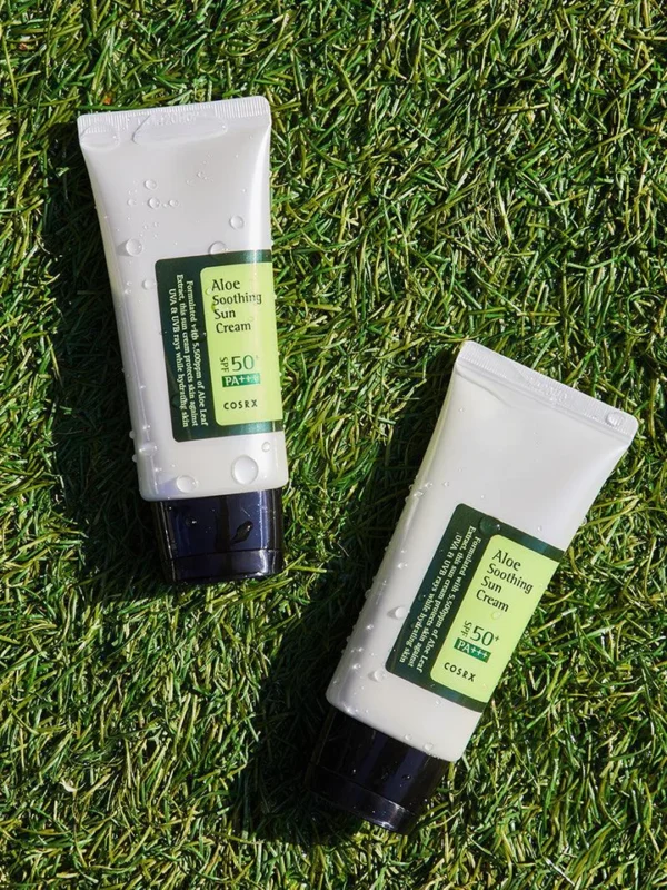 COSRX - Aloe Soothing Sun Cream SPF 50+ PA+++ 50ml (Made in Korea) - Image 6