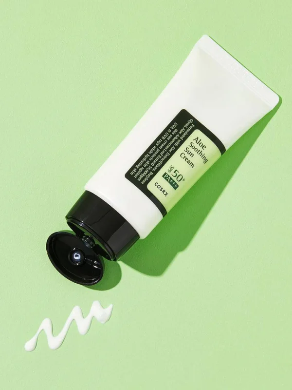 COSRX - Aloe Soothing Sun Cream SPF 50+ PA+++ 50ml (Made in Korea) - Image 4