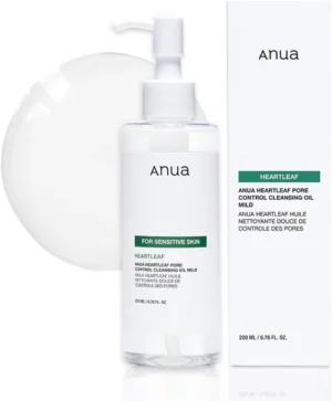 Anua heart leaf pore control cleaning oil mild (Made in Korea)