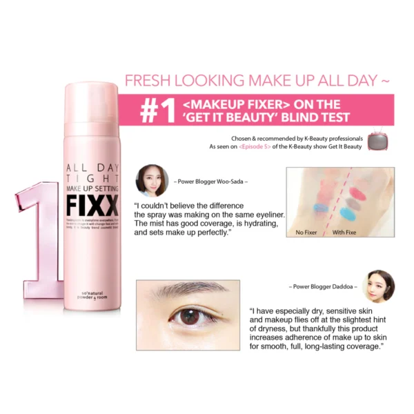 So Natural All Day Tight Makeup Setting Fix 75 ml (Made in Korea) - Image 4