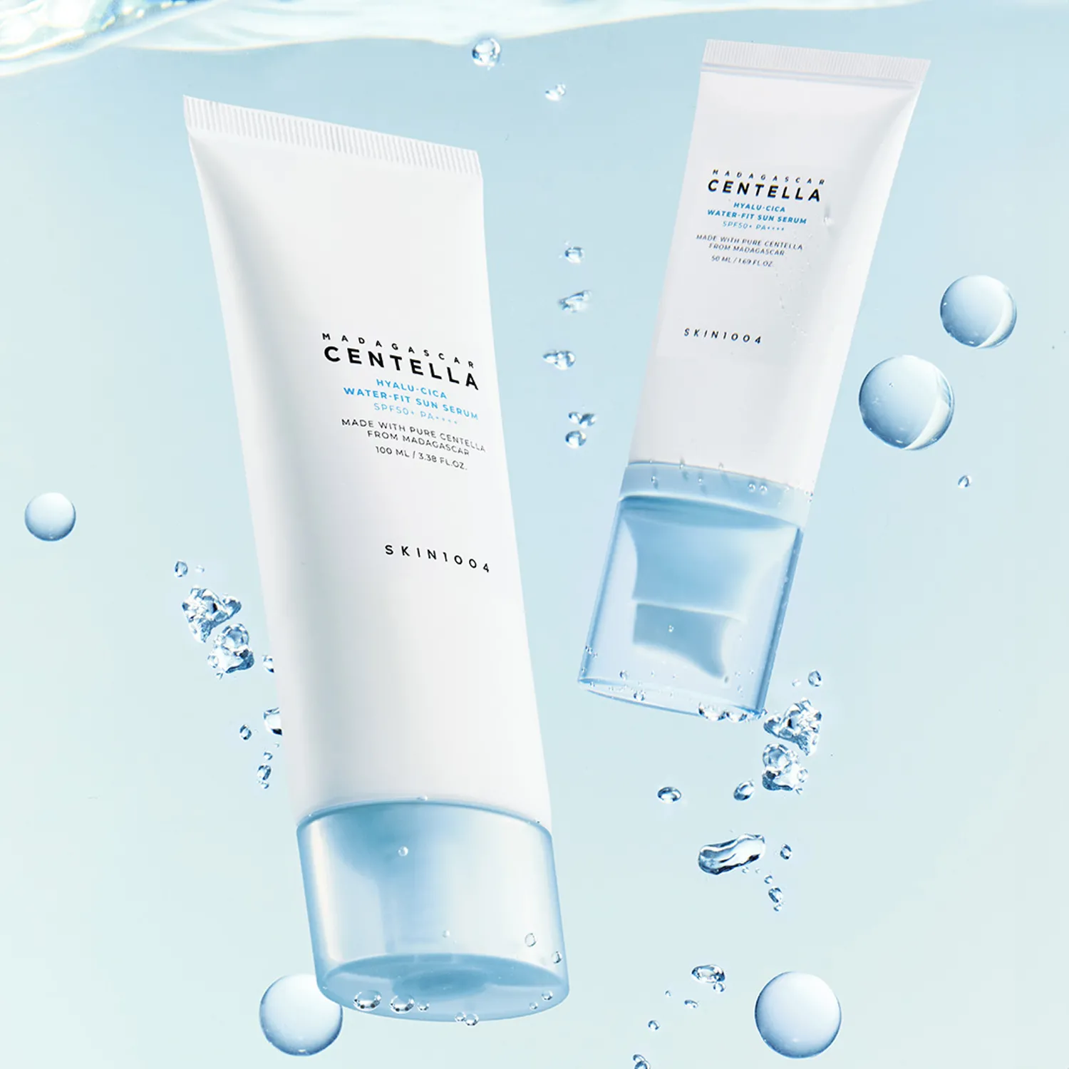 Skin1004 - Madagascar Centella Hyalu-Cica Water-Fit Sun Serum SFP50+ 50ml (Made in Korea ) - Image 5